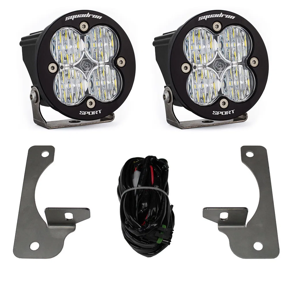 448147 – BAJA DESIGN Driving/ Fog Light, LED Bulb Round Fog Beam 3162 Lumens Clear Lens Black Housing
